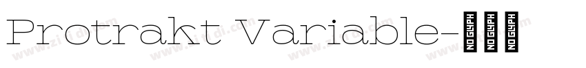 Protrakt Variable字体转换 Protrakt Variable字体转换